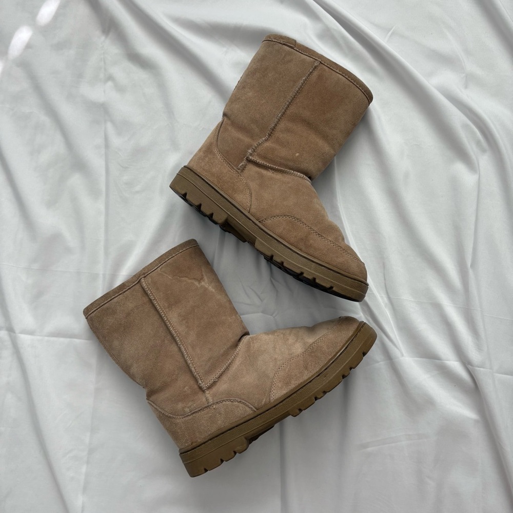 Y2K Tan Suede Winter Boots